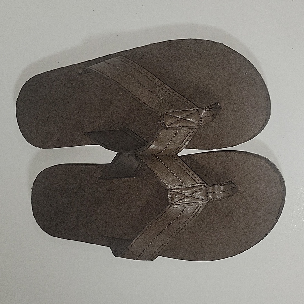 Unbranded Brown Flip Flops Size Medium